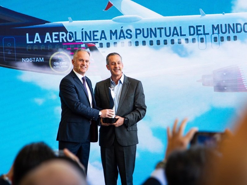 Aeroméxico líder en puntualidad, apostará por la carga en 2025