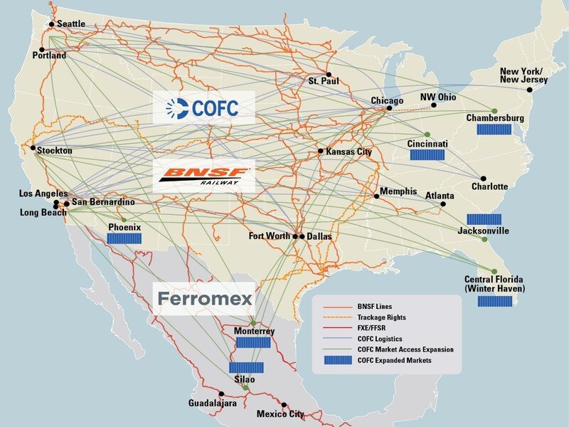 Servicios y corredores intermodales aceleran expansión entre México y EE.UU.